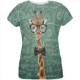 thumbnail image 1 of Giraffe Geek Math Formulas All Over Womens T Shirt Multi SM, 1 of 2