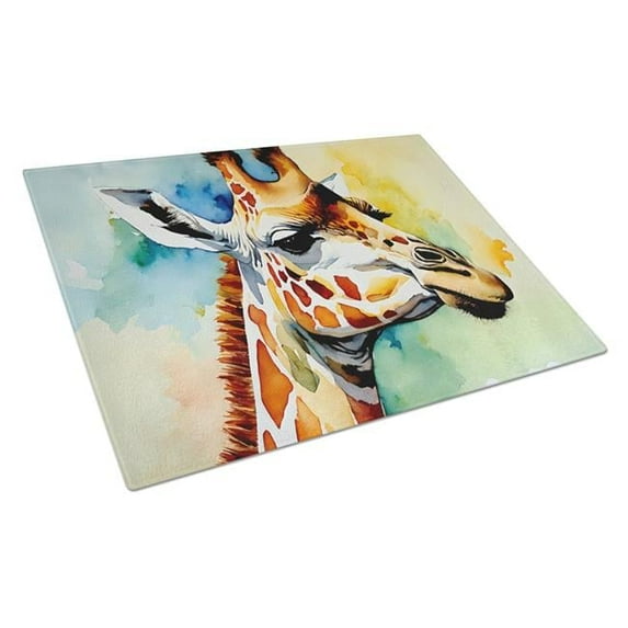 Giraffe Glass Cutting Board Large 12 in x 15 in