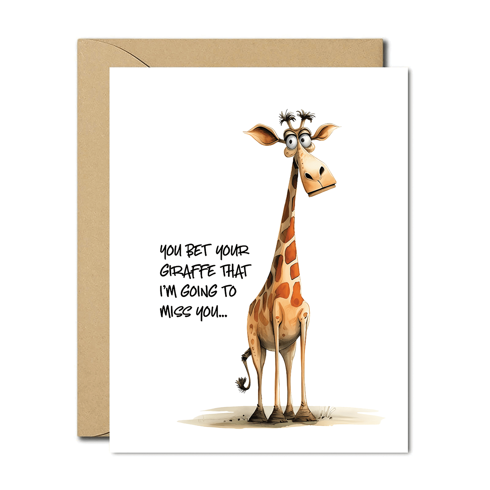 Giraffe Greeting Card – \, image size:1600x1600