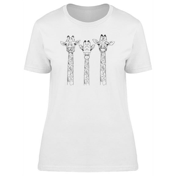 Giraffe Group Graphic T-Shirt Women -Image by Shutterstock, Female XX-Large