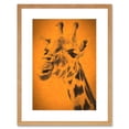 thumbnail image 1 of Giraffe Head Illustration Framed Wall Art Print, 1 of 5