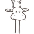 thumbnail image 1 of Giraffe Head Picture Art 20"X20" - Living Room - Home Decor Sticker - Vinyl Wall Decal, 1 of 3