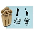 thumbnail image 1 of Giraffe Head Sleepy Standing Solid Rubber Stamp Set for Scrapbooking Crafting Stamping - Mini 1/2 Inch, 1 of 7