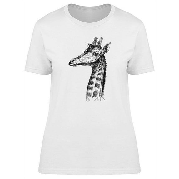 Giraffe Head Vintage Design T-Shirt Women -Image by Shutterstock, Female Large