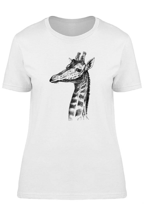 Giraffe Head Vintage Design T-Shirt Women -Image by Shutterstock, Female Medium