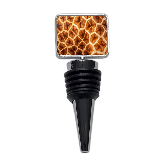 Giraffe Hide Fur Pattern Wine Bottle Stopper Cap Plug