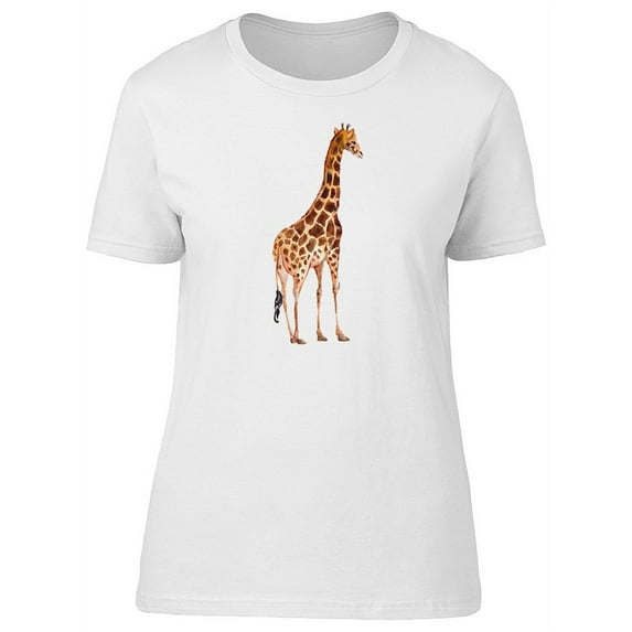 Giraffe In Watercolor Art T-Shirt Women -Image by Shutterstock, Female XX-Large