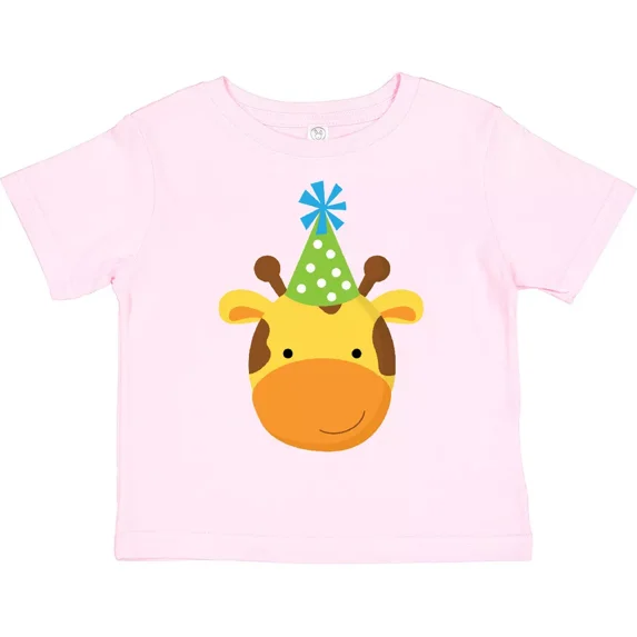 Giraffe Jungle Birthday Toddler T-Shirt Bday Animal Zoo Party Polka Baby Clothing, Cute Baby Shirt, TODDLER SHORT SLEEVE TEE BELLA CANVAS 3001T