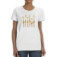 thumbnail image 1 of Giraffe Line T-Shirt Women -Smartprints Designs, Female x-Large, 1 of 4