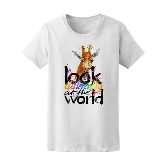 Giraffe Look At The World T-Shirt Women -Image by Shutterstock, Female XX-Large