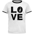 thumbnail image 1 of Giraffe Love Mens Ringer T Shirt White-Black LG, 1 of 1
