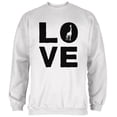 thumbnail image 1 of Giraffe Love Mens Sweatshirt White MD, 1 of 1