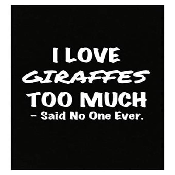 Giraffe Love Poster - Wall Decor for Animal Lovers Gift