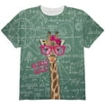 thumbnail image 1 of Giraffe Math Geek Girl Formulas All Over Youth T Shirt Multi YMD, 1 of 2