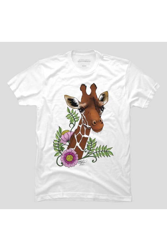 Giraffe Minimalist Animal Safari Graphic T-shirt - Thoughtful Gift Idea M2984807, Up to Size 5XL