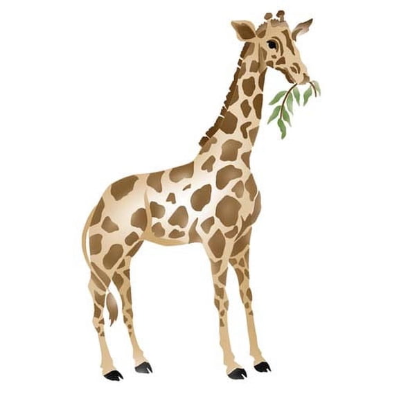 Giraffe Mom Wall Stencil SKU #2634 by Designer Stencils