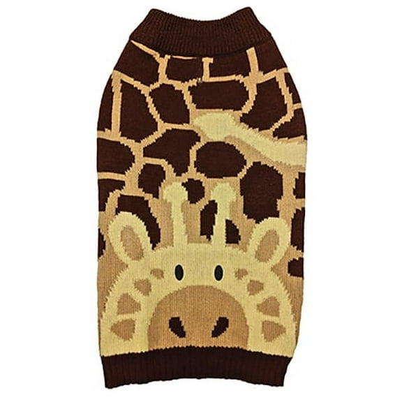 Giraffe Motif Dog Sweater