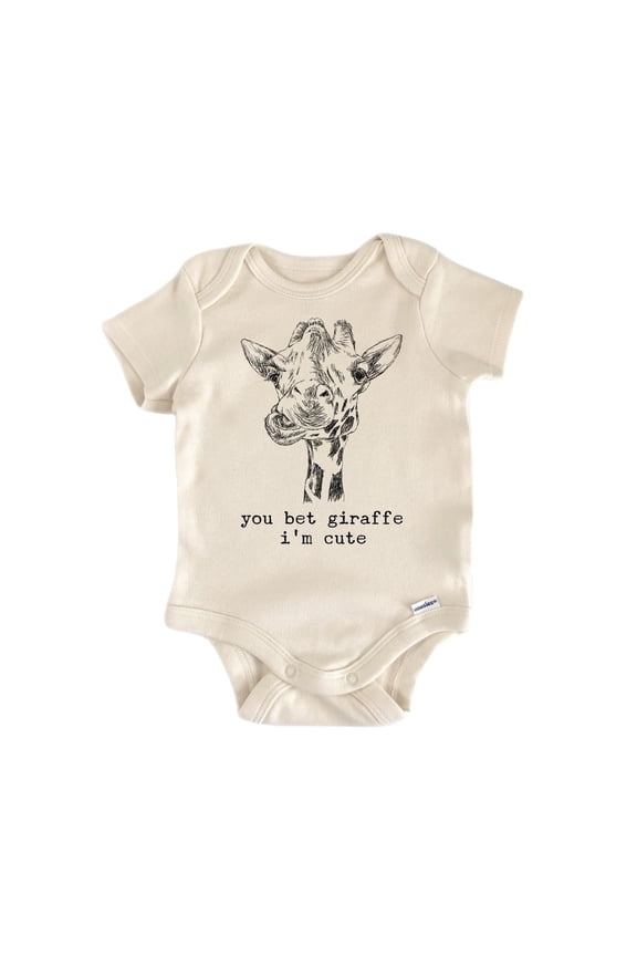 Giraffe Newborn Baby Bodysuit