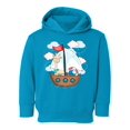 thumbnail image 1 of Giraffe On A Boat Hoodie Toddler -Image by Shutterstock,  5 Toddler, 1 of 4