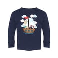 thumbnail image 1 of Giraffe On A Boat Long Sleeve Toddler -Image by Shutterstock,  2 Toddler, 1 of 4