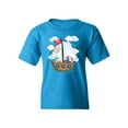 thumbnail image 1 of Giraffe On A Boat T-Shirt Juniors -Image by Shutterstock,  Small, 1 of 4