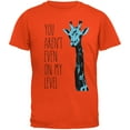 thumbnail image 1 of Giraffe On My Level Pop Art Orange Adult T-Shirt - 2X-Large, 1 of 1