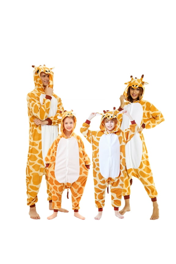Giraffe Onesie Adults CANASOUR Cosplay Animal Pajamas for Women and Men Polyester Medium