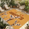 thumbnail image 1 of Giraffe Outdoor Rug for Patio/Deck/Porch, Non-Slip Large Area Rug 3 x 5 Ft, Red Love Heart Rustic Animals Orange Indoor Outdoor Rugs Washable Area Rugs, Reversible Camping Rug Carpet Runner, 1 of 8