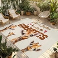thumbnail image 1 of Giraffe Outdoor Rug for Patio/Deck/Porch, Non-Slip Large Area Rug 6 x 9 Ft, Red Love Heart Rustic Animals Indoor Outdoor Rugs Washable Area Rugs, Reversible Camping Rug Carpet Runner, 1 of 8