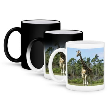 3dRose, Giraffe Outdoors, 11oz Magic Transforming Mug