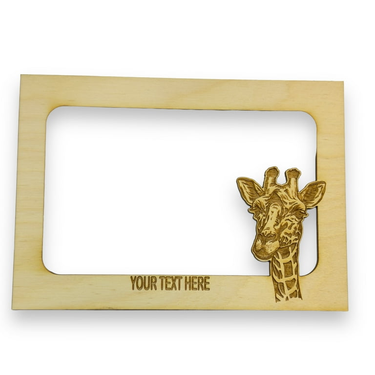 Giraffe PERSONALIZED Photo Frame Insert Mat - Baltic Birch (FRAME NOT INCLUDED) Giraffe PERSONALIZED Photo Frame Insert Mat - Baltic Birch (FRAME NOT INCLUDED)
