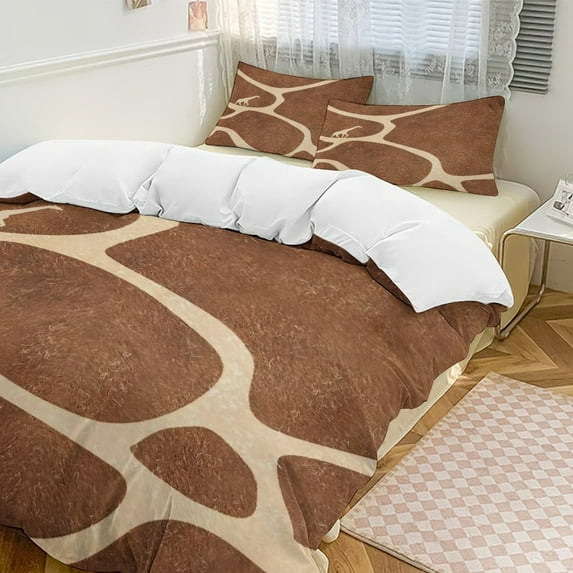Giraffe Pattern (1) Bedding Set Duvet Cover Couple Bedclothes Pillowcase Customized Home Textiles Bed Set for Full Size