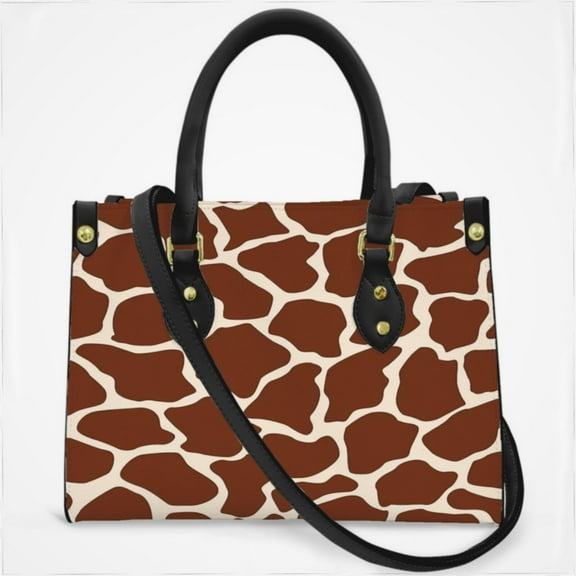 Giraffe Pattern Cross Body Bags For Women Small Leather Female Handbags Fashion Top-Handle Totes