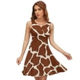 thumbnail image 1 of Giraffe Pattern Dress Fashion Beach Long Dresses Female Party Printed Sundress, 1 of 7