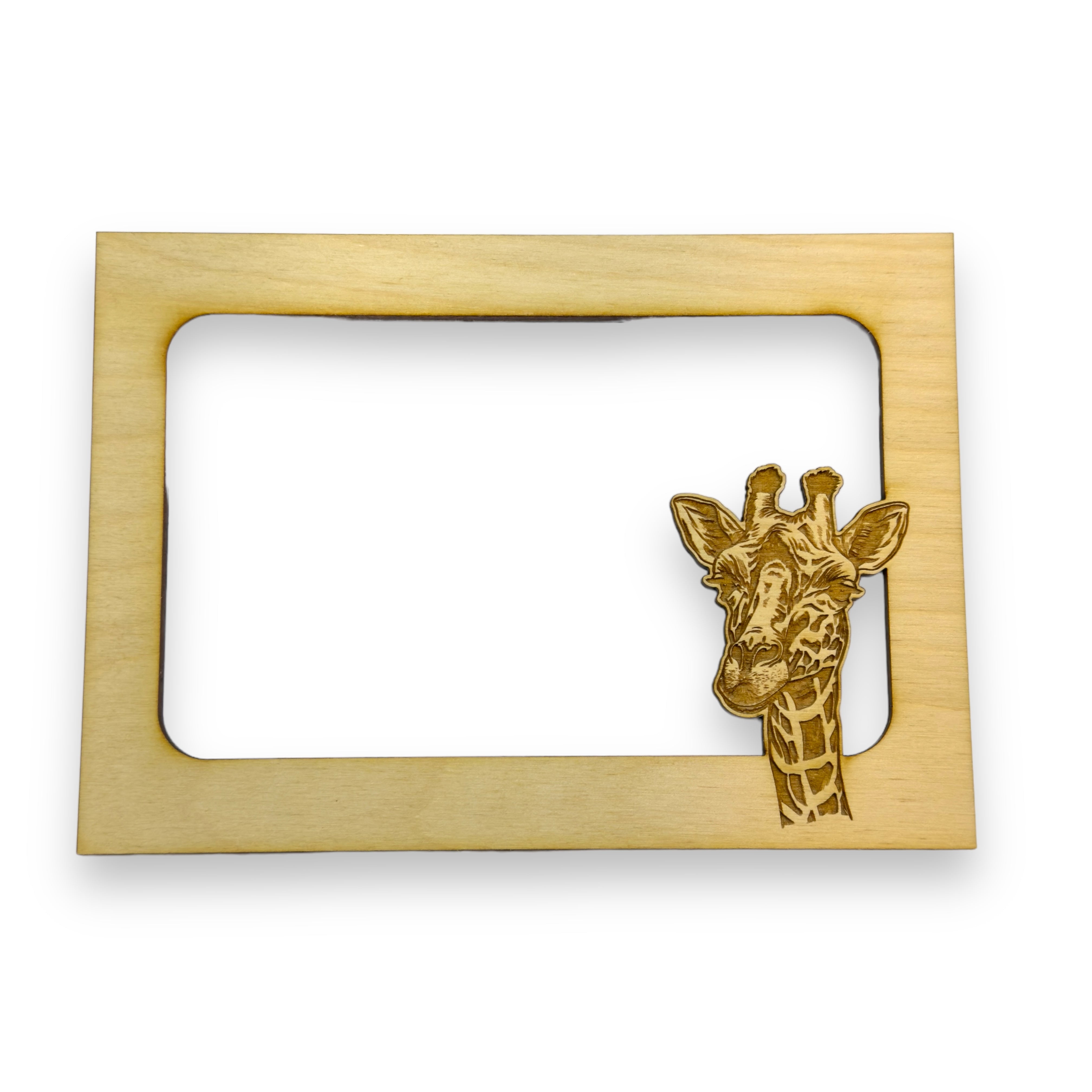 Giraffe Photo Frame Insert Mat - Baltic Birch (FRAME NOT INCLUDED ...