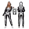 thumbnail image 1 of Morph Skeleton Onesie Womens Halloween Costume for Womens Black X-Large, 1 of 4