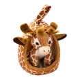 thumbnail image 1 of Giraffe Plush Toy, Soft Stuffed Animal with Portable Nest Hideaway Playset, 1 Pack Cute Giraffe Character Plush Figure for Toddlers Kids Ages 3+ Cuddly Companion for Bedtime Play Travel Party Favors, 1 of 5