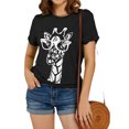 thumbnail image 1 of Giraffe Print Graphic Short Sleeve T-Shirt Plus Size Women Tops, 1 of 5