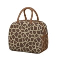 thumbnail image 1 of Giraffe Print Lunch Tote for Women - Insulated, Waterproof & Leakproof Thermal Lunch Bag with Rustic African Grassland Design, Durable & Stylish for Office, Work, School, 1 of 5