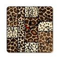 thumbnail image 1 of Giraffe Print Patchwork Pattern Wall Clock Silent Non-Ticking For Home Office Decor, Decorative Clock Art, 1 of 7