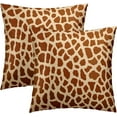 thumbnail image 1 of Giraffe Print Throw Pillow Covers - Giraffe Pillow Covers 20x20 Animal Pillowcases Wildlife Pillowcase Giraffe Gift for Home Bedroom Living Room Girl Room, 1 of 6