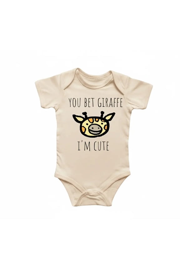 Giraffe Safari Animal Newborn Baby Bodysuit