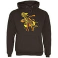 thumbnail image 1 of Giraffe Safari Splatter Mens Hoodie Brown X-LG, 1 of 1