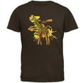 thumbnail image 1 of Giraffe Safari Splatter Mens T Shirt Brown SM, 1 of 1