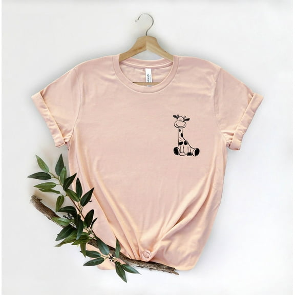 Giraffe Shirt, Giraffe T-Shirt, Giraffe Shirt, Giraffe Pocket Shirt, Cute Giraffe Shirt, Giraffe Lover Shirt, Cute Animal Shirt