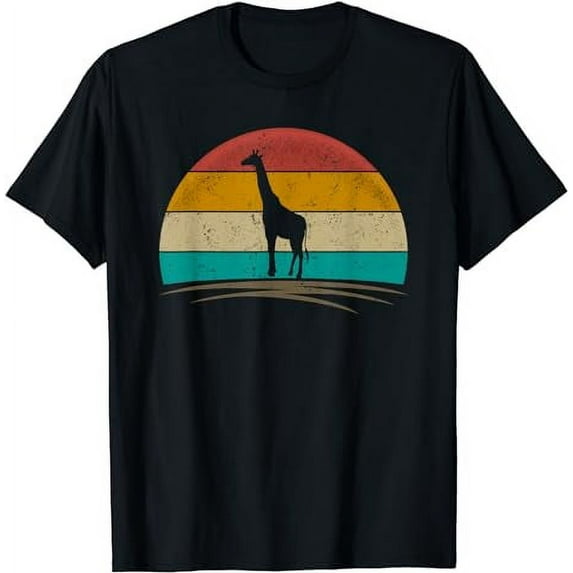 Giraffe Shirt Retro African Animal Zoo Safari Giraffe Lovers T-Shirt