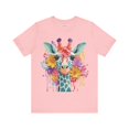thumbnail image 1 of Giraffe Graphic Unisex 100 Cotton Vintage Animal Art T-Shirt 5, 1 of 61