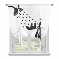 thumbnail image 1 of Giraffe Showering Tie Up Curtains 45 Inches Long, Kitchen Window Curtains Over Sink, Modern Abstract Art Funny Animals Small Window Curtains Shade Balloon Curtains Valances for Bedroom/Cafe 34"x45", 1 of 8