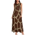 thumbnail image 1 of Giraffe Skin print Long Dress Party dresses women formal occasion dresses, 1 of 6