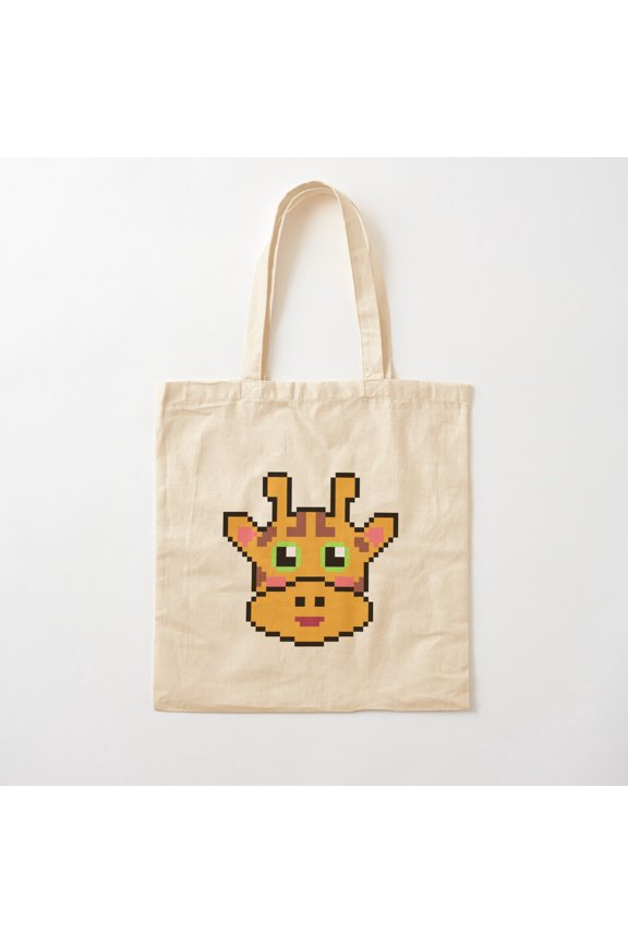 Giraffe Style 05 Canvas Tote Bags, Reusable Shopping Bag